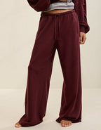 Aerie Jet Setter Trouser - Royal Berry