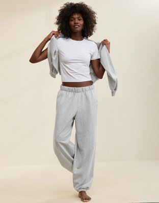 Aerie Jet Setter Jogger - Medium Heather Gray