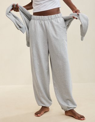Aerie Jet Setter Jogger - Medium Heather Gray