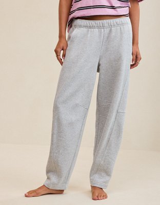 Aerie Oh Zip! Barrel Pant - Medium Heather Gray