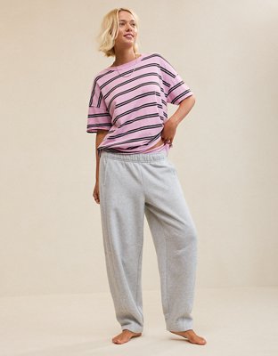 Aerie Oh Zip! Barrel Pant - Medium Heather Gray