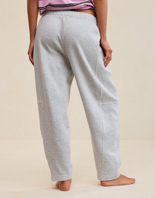 Aerie Oh Zip! Barrel Pant - Medium Heather Gray