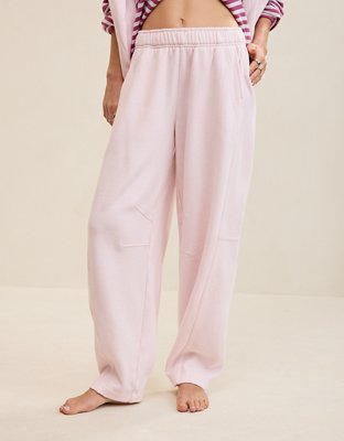 Aerie Oh Zip! Barrel Pant - Pink Petal