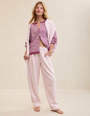 Aerie Oh Zip! Barrel Pant - Pink Petal