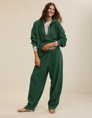 Aerie Oh Zip! Barrel Pant - Rugged Green