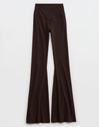 OFFLINE By Aerie Real Me High Waisted Crossover Flare Legging - Deep Earth