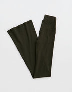 OFFLINE By Aerie Real Me High Waisted Crossover Flare Legging - Olive Petal