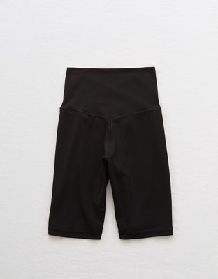 OFFLINE By Aerie Real Me Crossover High Waisted 7" Bike Short - True Black