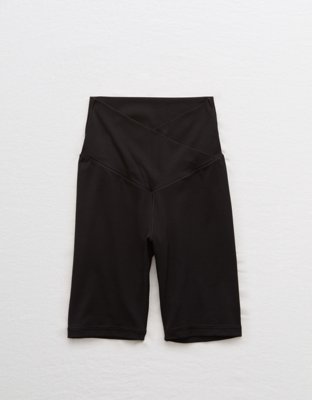 OFFLINE By Aerie Real Me Crossover High Waisted 7" Bike Short - True Black