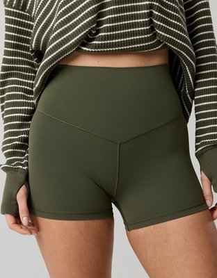 OFFLINE By Aerie Real Me XTRA High Waisted 3" Bike Short - Festive Olive