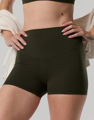 OFFLINE By Aerie Real Me XTRA High Waisted 3" Bike Short - Olive Petal