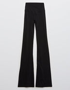 OFFLINE By Aerie Real Me High Waisted Crossover Flare Legging - True Black