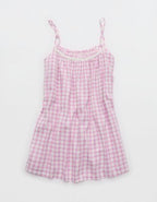 OVERSLEPT by Aerie Seersucker Babydoll Nightie - Hushed Violet