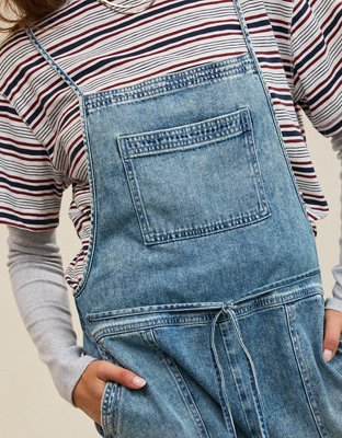 Aerie Lace Through Overall - Blue