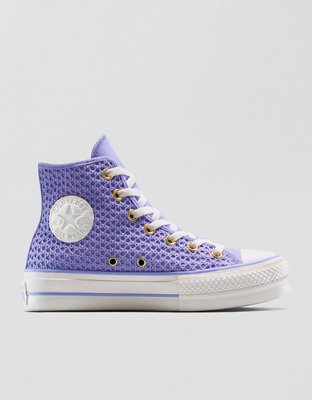 Converse Chuck Taylor All Star Knit Lift Platform Sneaker - Purple