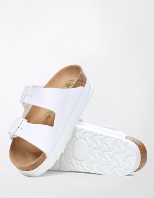 Birkenstock Arizona Platform Sandal - Cool White