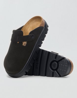 Birkenstock Chunky Suede Clog - Black