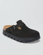 Birkenstock Chunky Suede Clog - Black