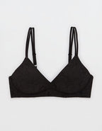Sunnie Bloom Lace Wireless Push Up Bra - True Black