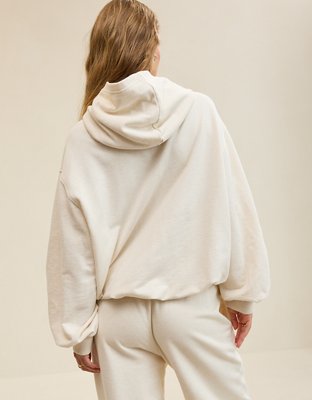 Aerie Jet Setter Hoodie - Heather Frost