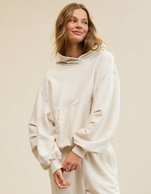Aerie Jet Setter Hoodie - Heather Frost