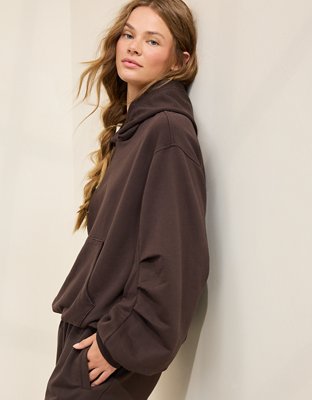 Aerie Jet Setter Hoodie - Deep Earth