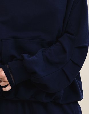 Aerie Jet Setter Hoodie - Navy