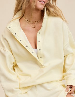 Aerie Oh Snap! Sweatshirt - Cozy Yellow