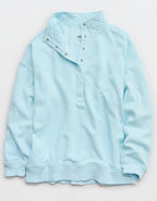 Aerie Oh Snap! Sweatshirt - Easy Breezy Blue