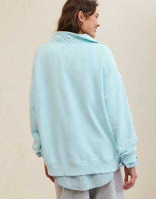 Aerie Oh Snap! Sweatshirt - Easy Breezy Blue
