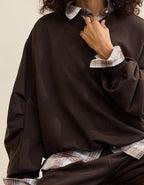 Aerie Jet Setter Crew Sweatshirt - Deep Earth