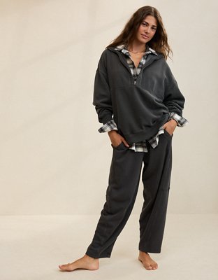 Aerie Oh Zip! Sweatshirt - Smoked Gray