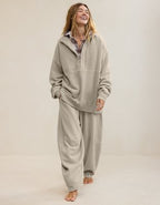 Aerie Oh Zip! Sweatshirt - Stone Harbor