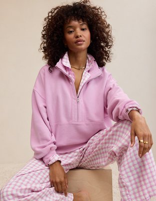 Aerie Oh Zip! Sweatshirt - Violet Willow