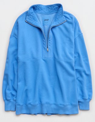 Aerie Oh Zip! Sweatshirt - Rome Blue