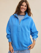 Aerie Oh Zip! Sweatshirt - Rome Blue