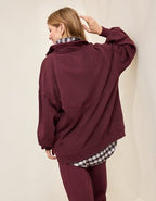 Aerie Oh Zip! Sweatshirt - Royal Berry