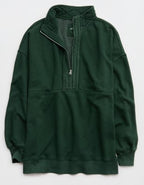 Aerie Oh Zip! Sweatshirt - Rugged Green
