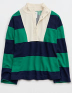 Aerie Quarter Snap Sweatshirt - Pine