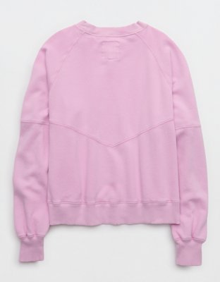 Aerie Go-To Classic Length Crew Sweatshirt - Violet Willow