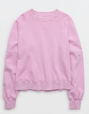 Aerie Go-To Classic Length Crew Sweatshirt - Violet Willow