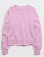 Aerie Go-To Classic Length Crew Sweatshirt - Violet Willow