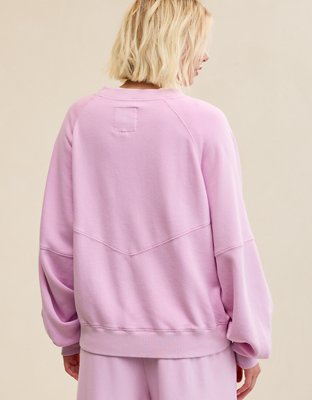 Aerie Go-To Classic Length Crew Sweatshirt - Violet Willow