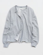 Aerie Layover Cardigan - Medium Heather Gray
