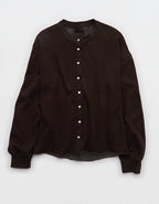 Aerie Layover Cardigan - Deep Earth