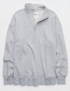 Aerie Oh Zip! Sweatshirt - Medium Heather Gray