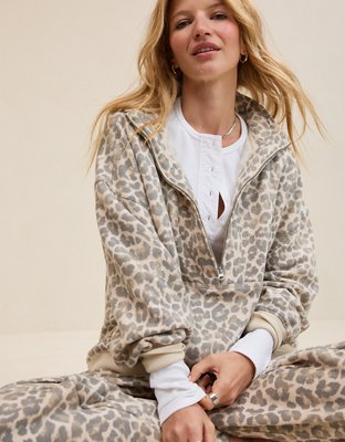 Aerie Oh Zip! Sweatshirt - Dusk