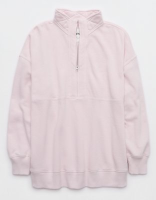 Aerie Oh Zip! Sweatshirt - Pink Petal