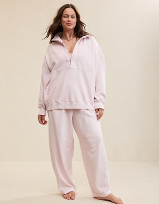Aerie Oh Zip! Sweatshirt - Pink Petal