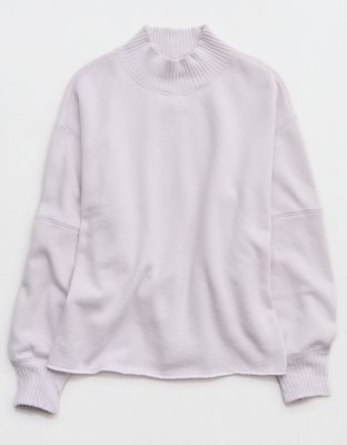 Aerie Layover Mockneck Sweatshirt - Hushed Violet